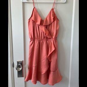 Express Wrap Dress, Orange, Sz XS